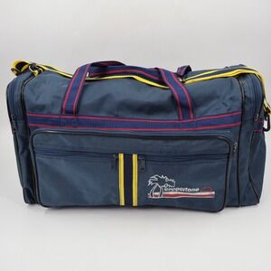 Coppertone Duffel Bag Unisex Large Navy Blue Vintage 90s Retro Beach Travel Bag